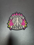 Beautifully Broken Iron-On Embroidered Patch