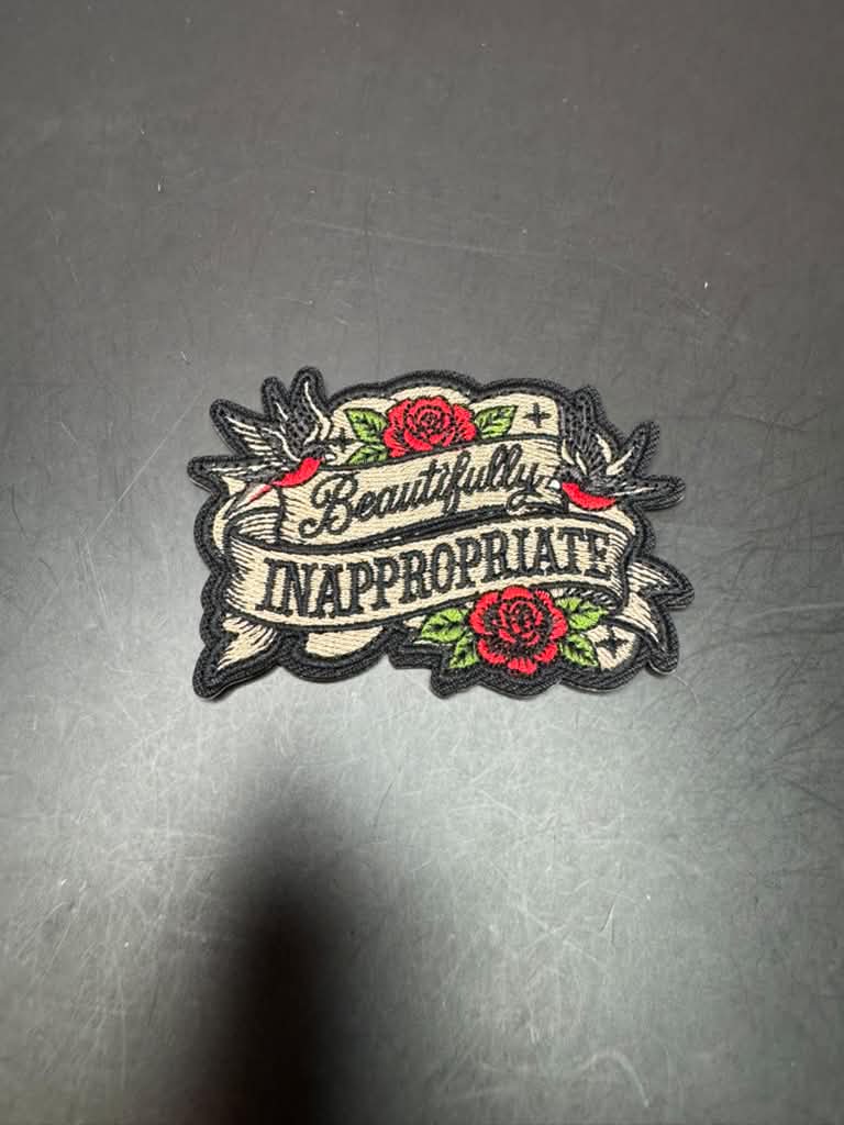 Beautifully Inappropriate Iron-On Embroidered Patch