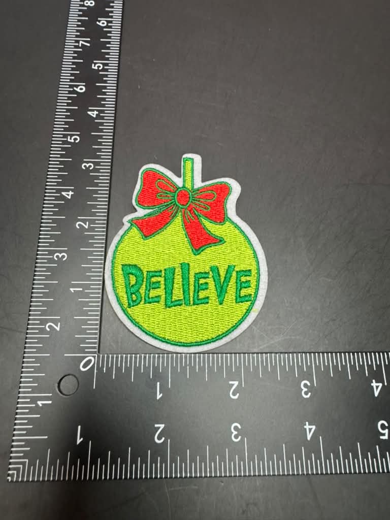 Believe Iron-On Embroidered Patch