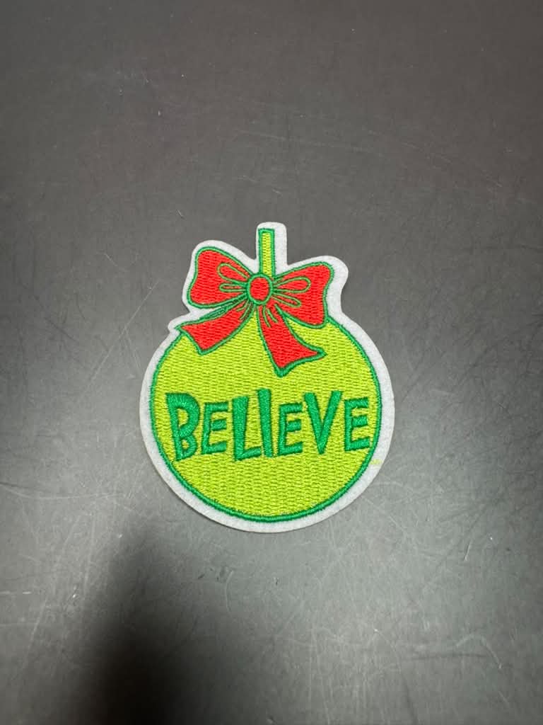 Believe Iron-On Embroidered Patch