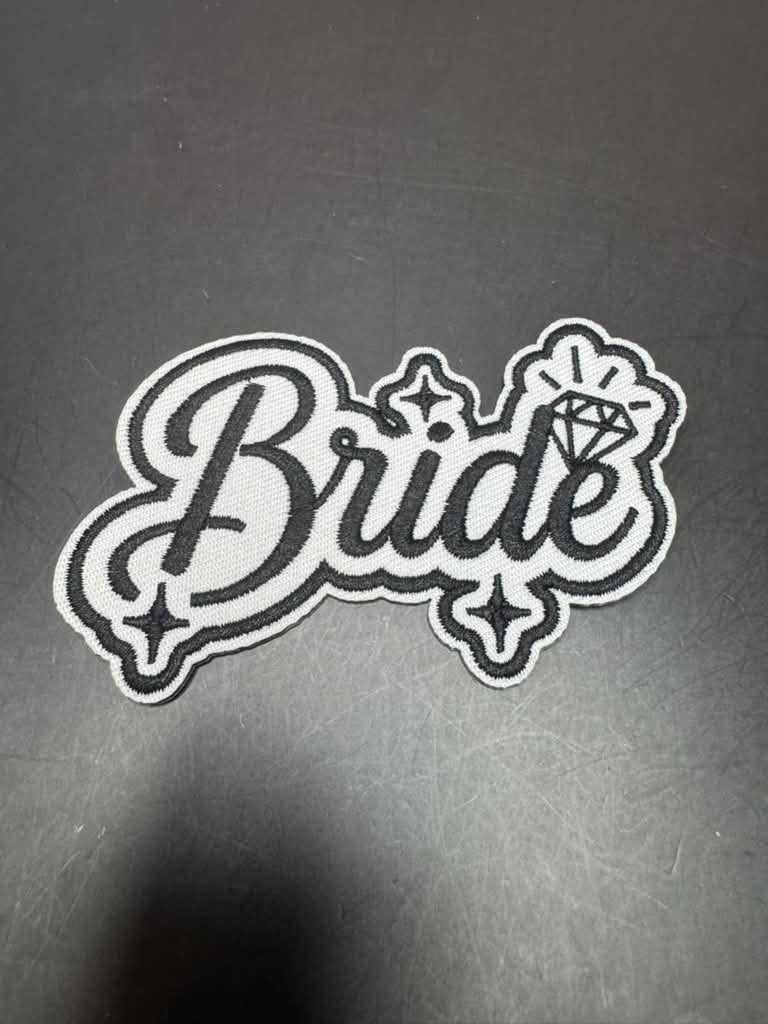 Bride Iron-On Embroidered Patch