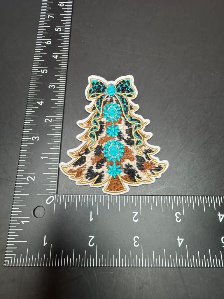 Country Tree Iron-On Embroidered Patch