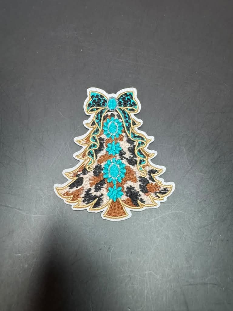 Country Tree Iron-On Embroidered Patch