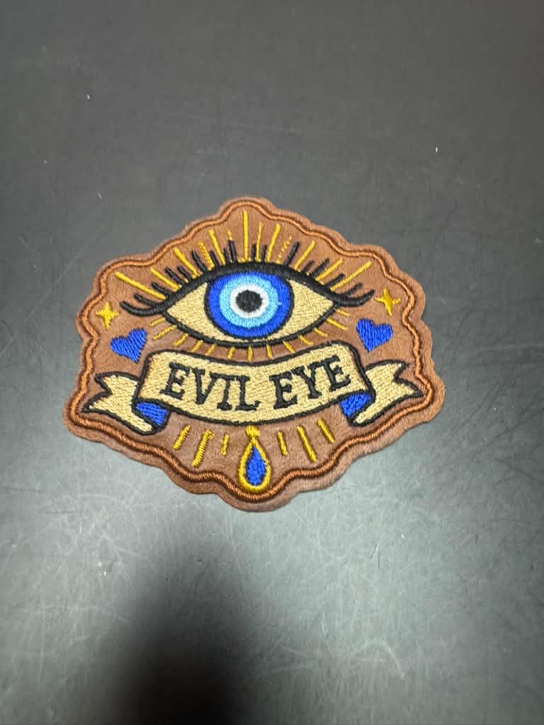 Evil Eye Iron-On Embroidered Patch