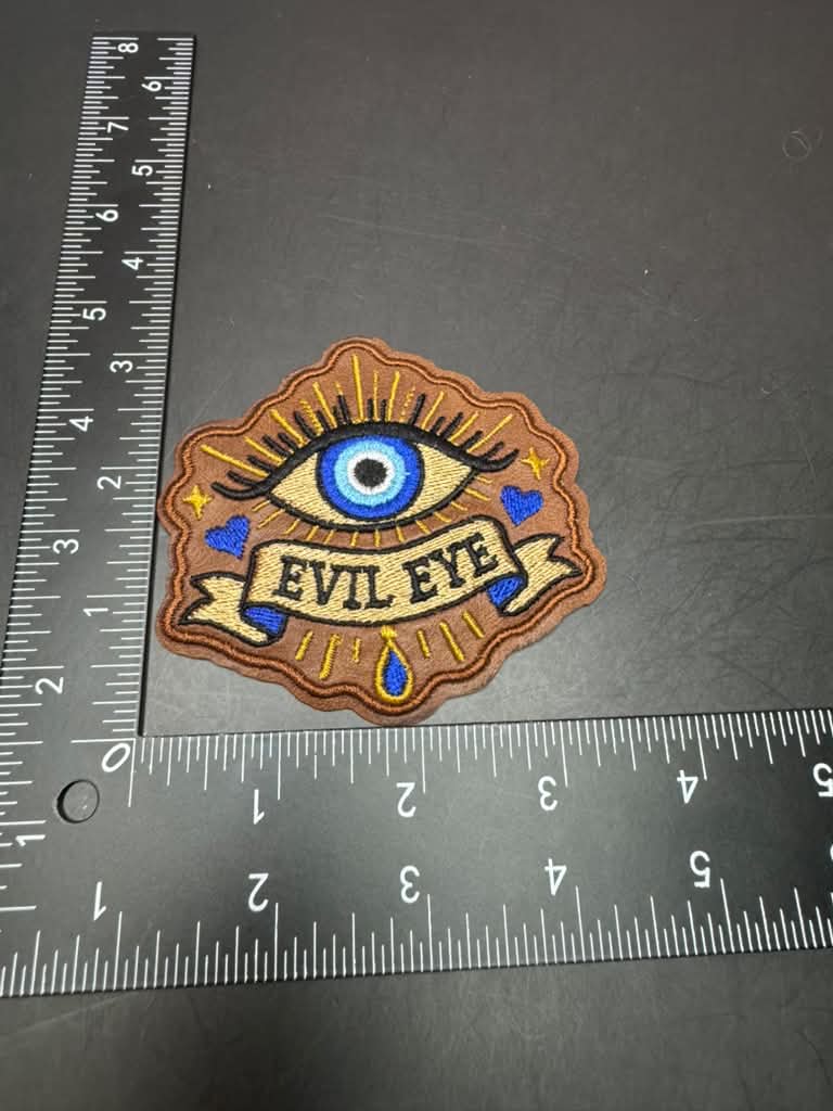 Evil Eye Iron-On Embroidered Patch