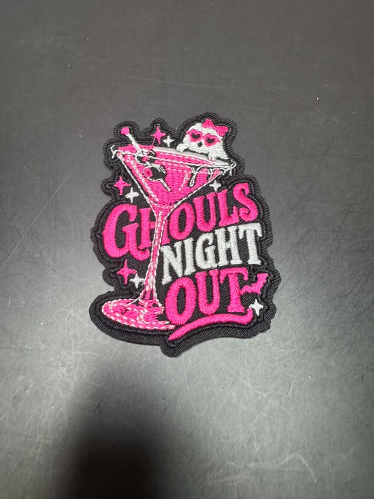 Ghouls Night Out Iron-On Embroidered Patch