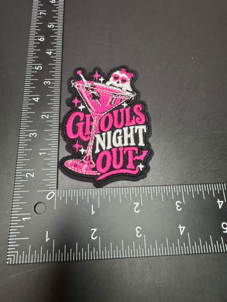 Ghouls Night Out Iron-On Embroidered Patch