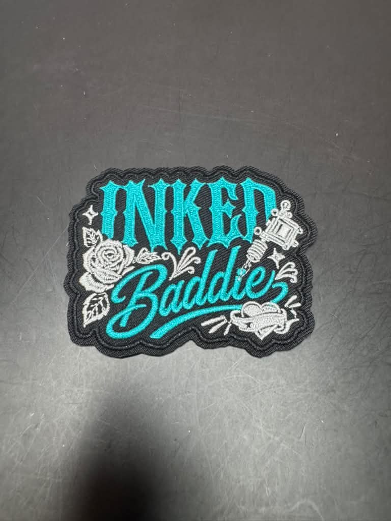 Inked Baddie Iron-On Embroidered Patch