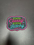 Kinda Classy Iron-On Embroidered Patch