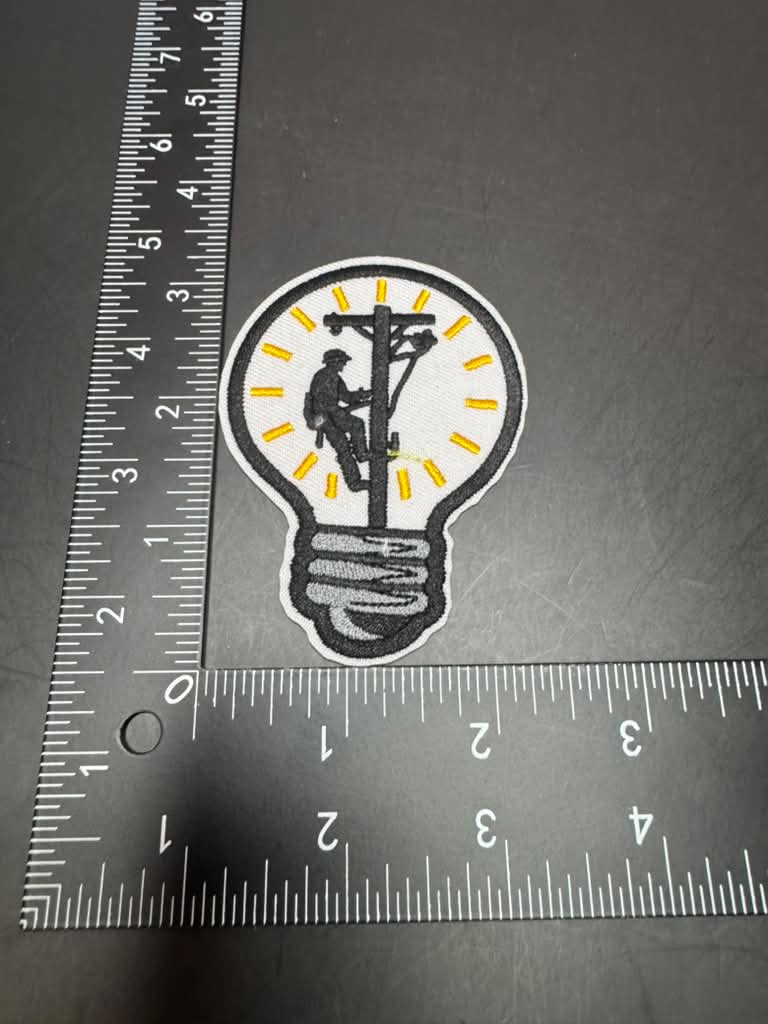 Lineman Iron-On Embroidered Patch