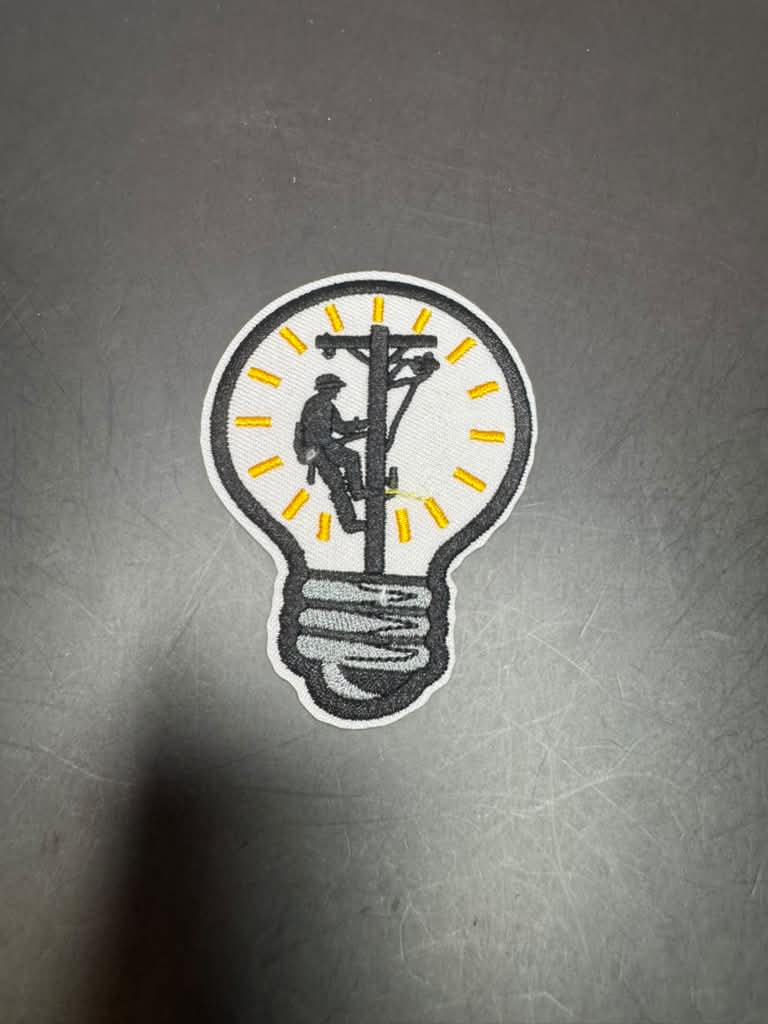 Lineman Iron-On Embroidered Patch