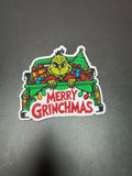 Merry Grinchmas Iron-On Embroidered Patch
