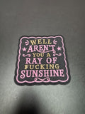 Ray of Sunshine Iron-On Embroidered Patch