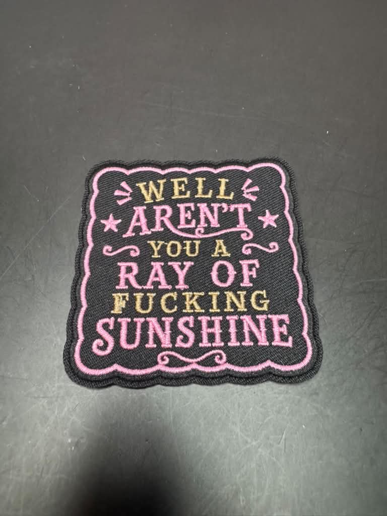 Ray of Sunshine Iron-On Embroidered Patch