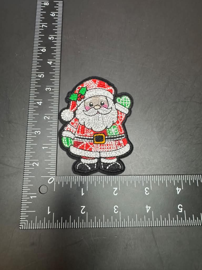 Santa Claus Iron-On Embroidered Patch