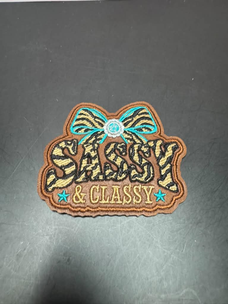 Sassy & Classy Iron-On Embroidered Patch