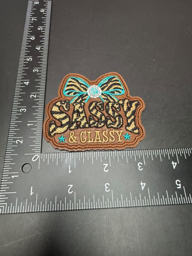 Sassy & Classy Iron-On Embroidered Patch