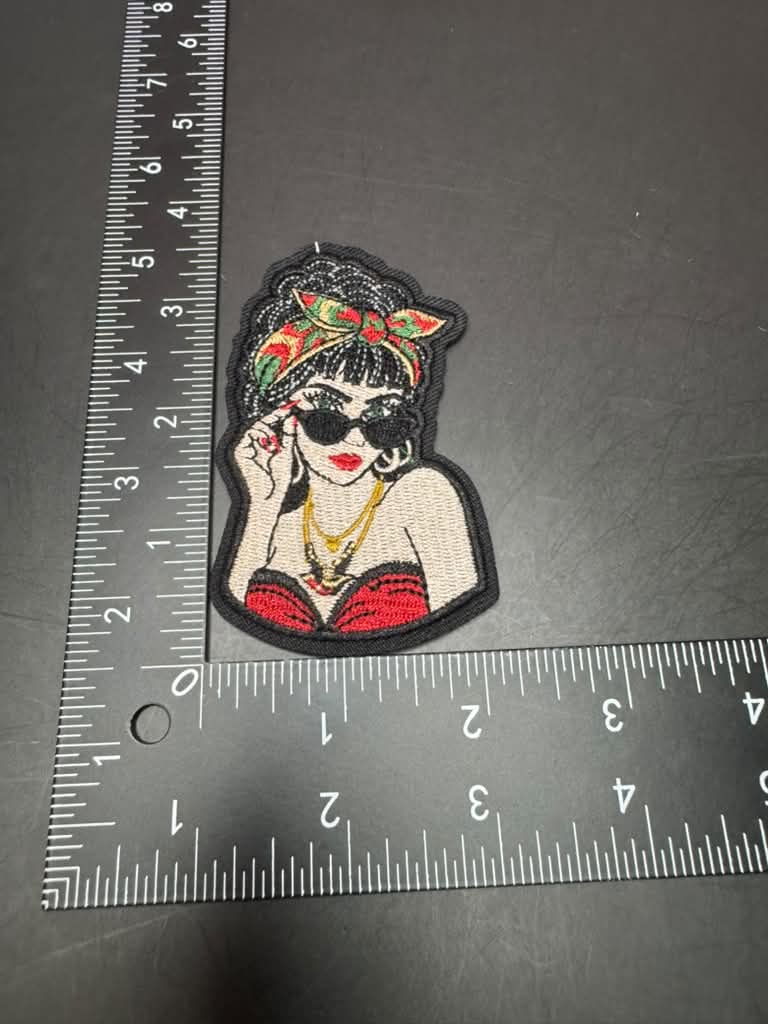 Sassy Girl Iron-On Embroidered Patch
