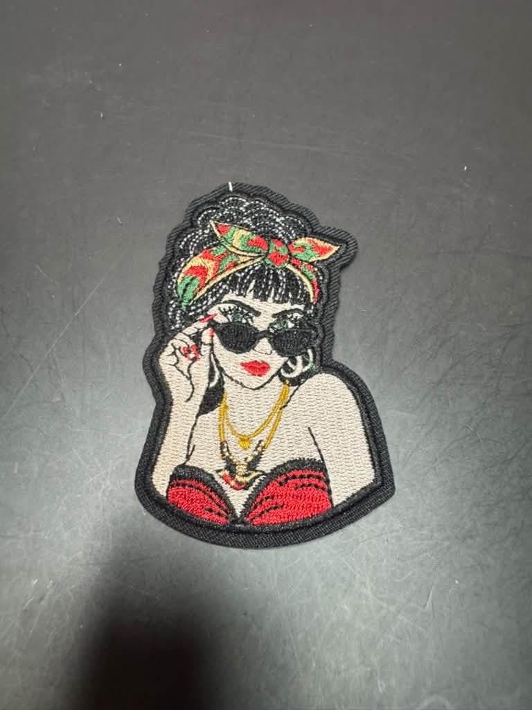 Sassy Girl Iron-On Embroidered Patch