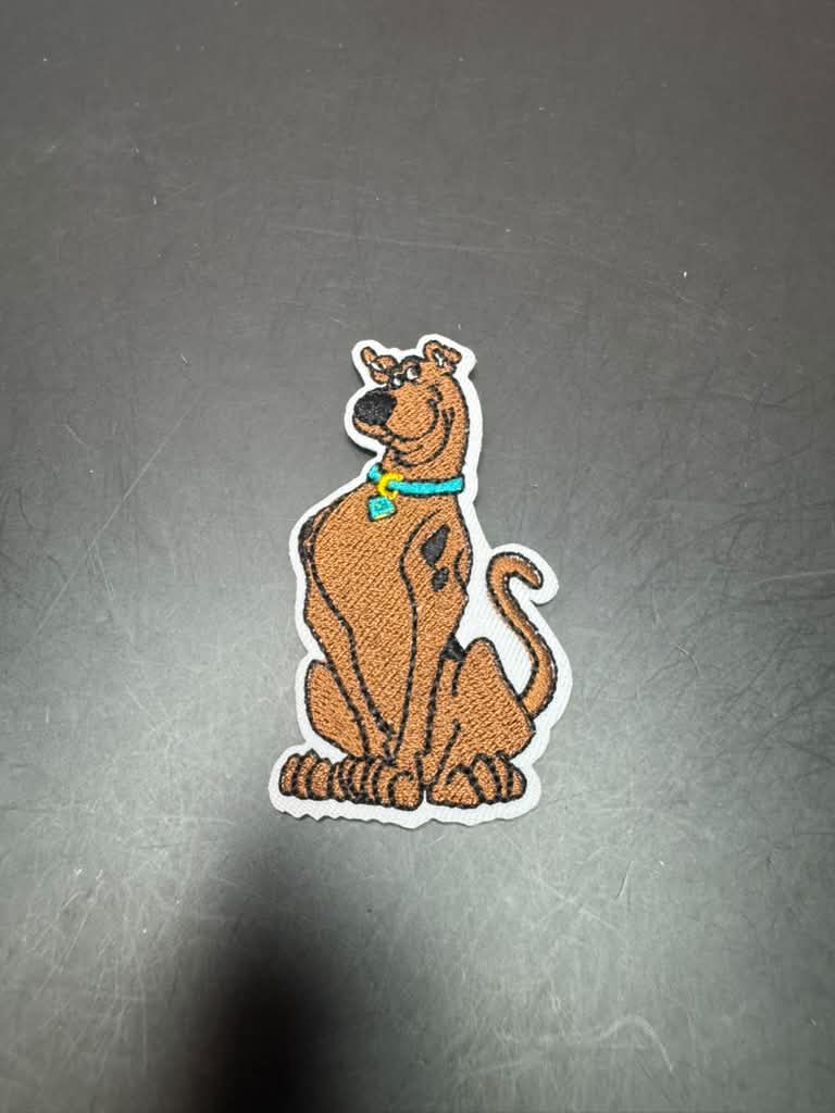 Scooby Doo Sitting Iron-On Embroidered Patch