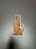 Scooby Doo Sitting Iron-On Embroidered Patch