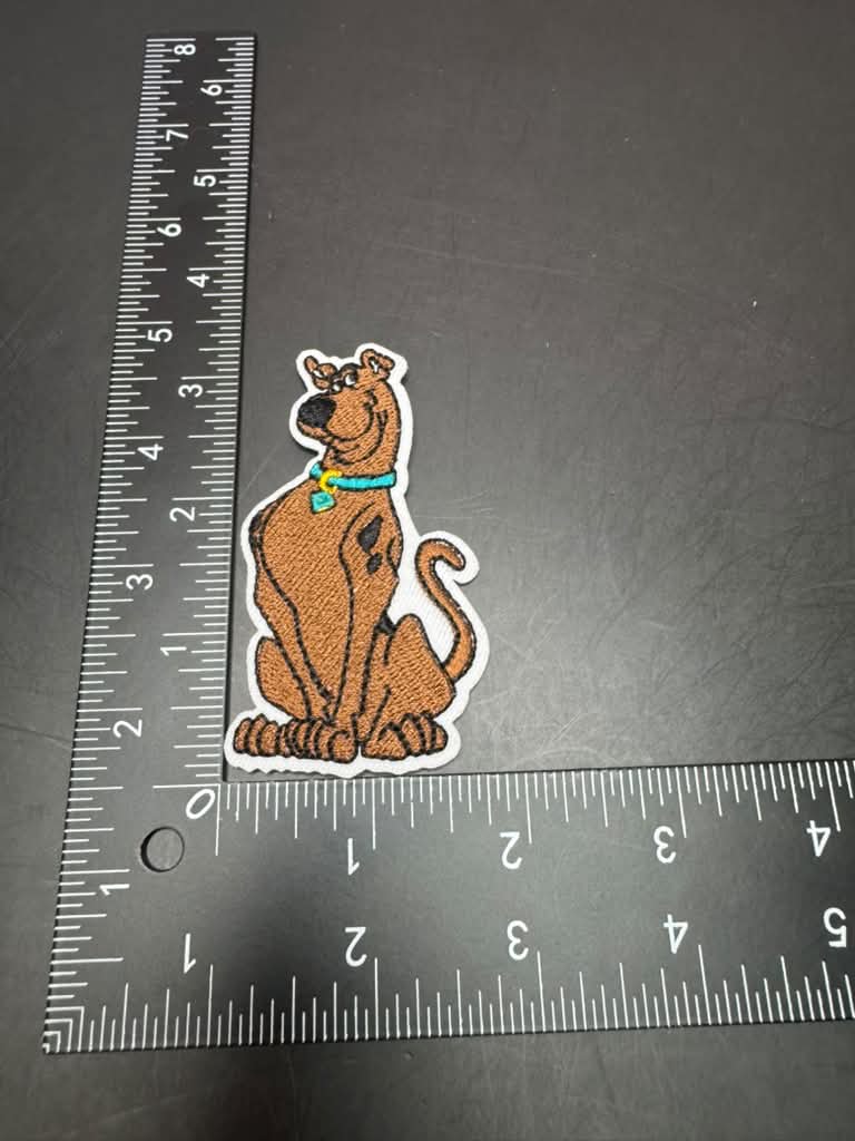 Scooby Doo Sitting Iron-On Embroidered Patch