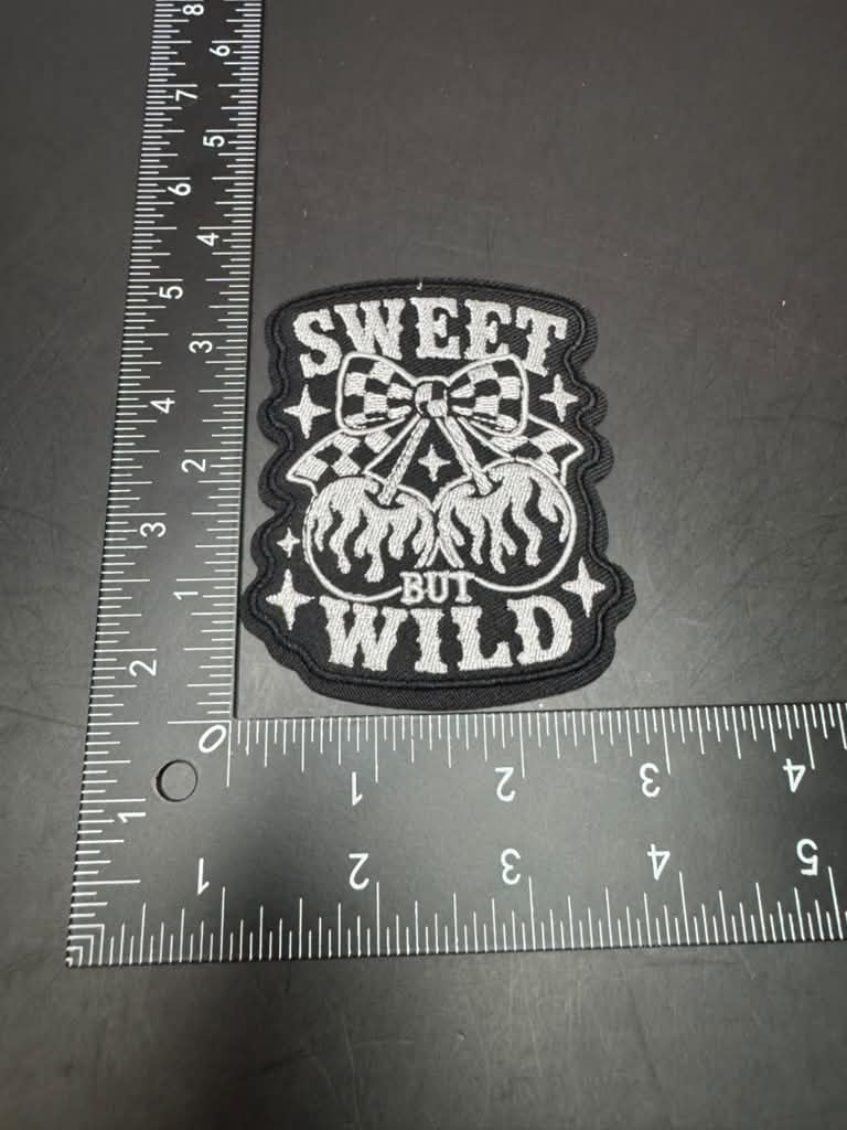 Sweet But Wild Iron-On Embroidered Patch